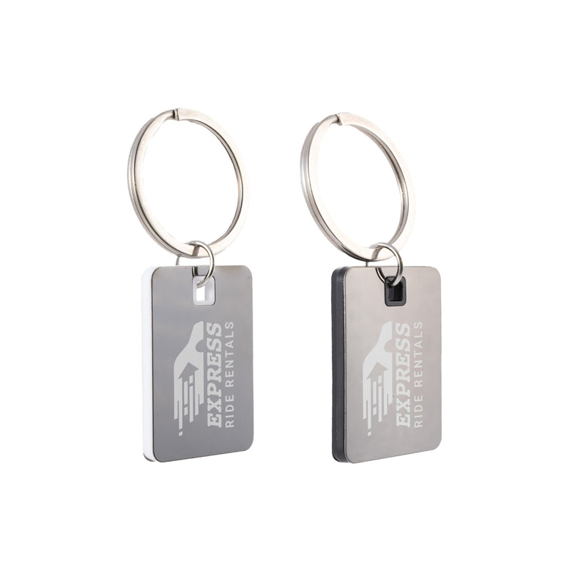 LL3531.Rectangle Stainless Steel Keytag