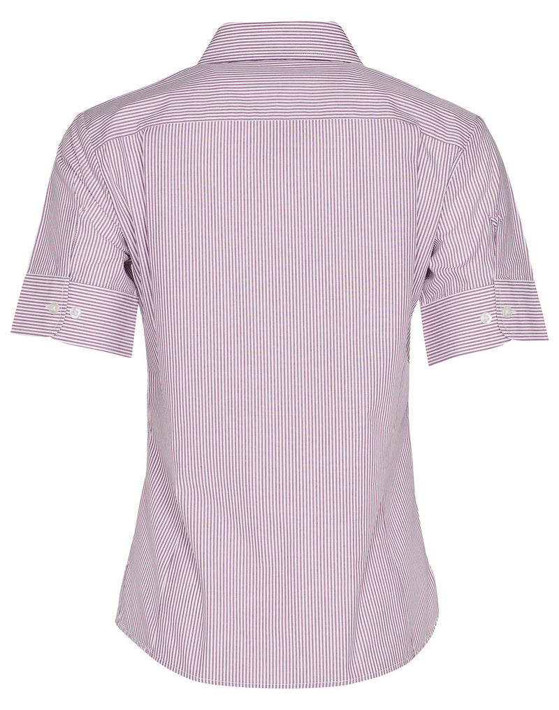 M8234 Women's Balance Stripe Short Sleeve Shirt