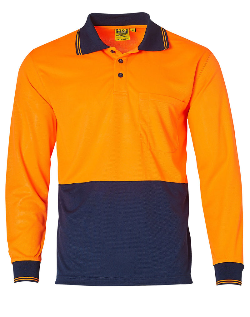 SW05CD High Visibility Long Sleeve Polo