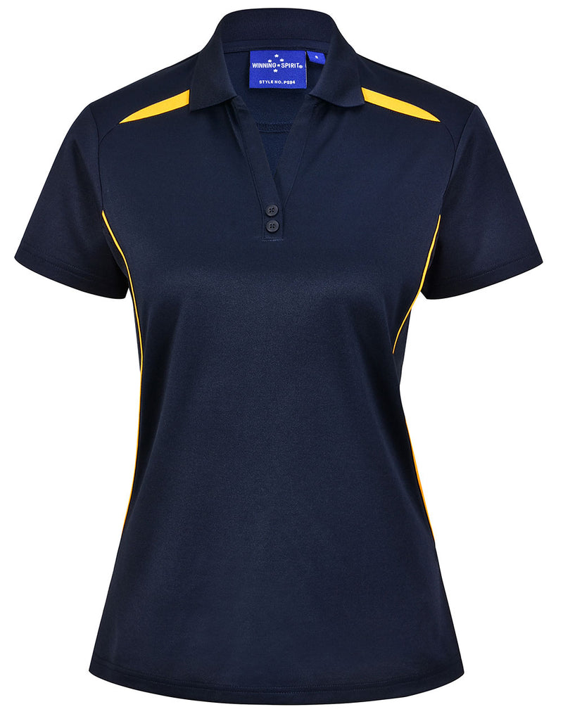 PS94 LADIES SUSTAINABLE POLY/COTTON CONTRAST SS POLO