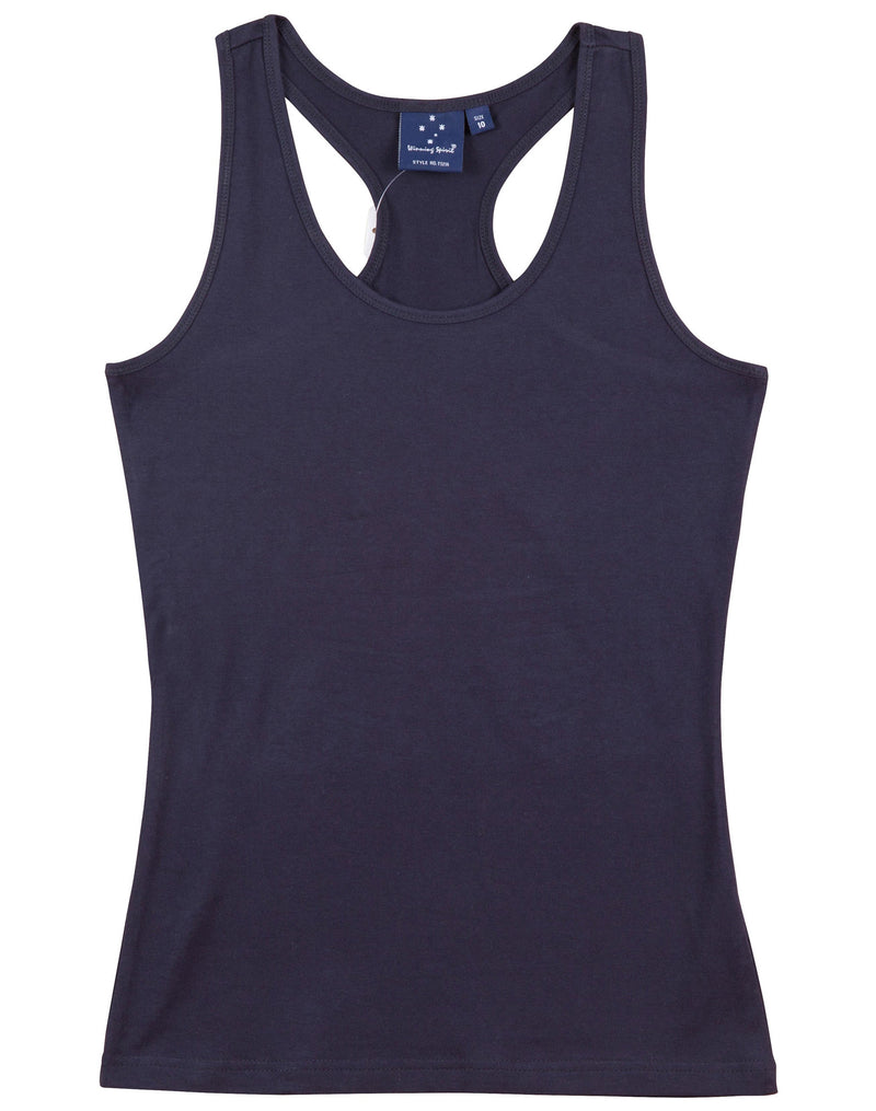 TS21A STRETCH RACEBACK SINGLET Ladies'