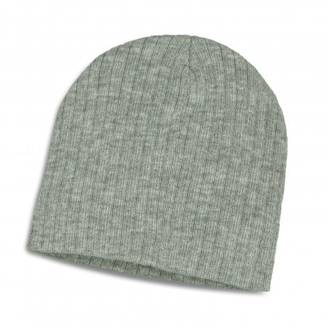 Grey Beanie with Logo Company Embroidered