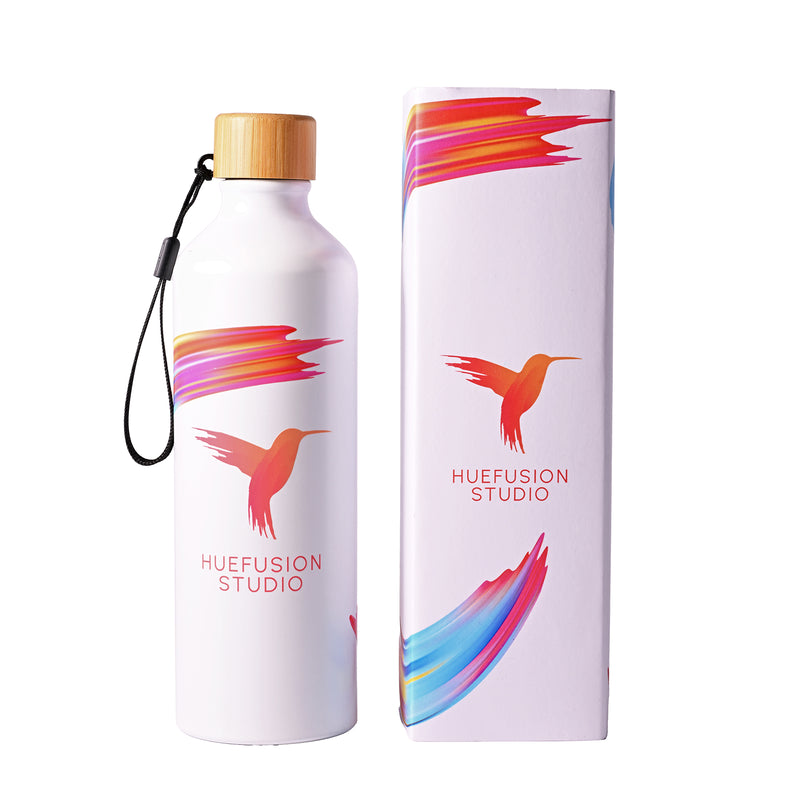 LL6997.Gelato Aluminium Drink Bottle with Bamboo Lid